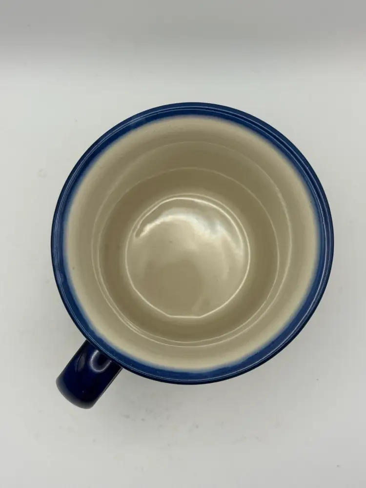 Polish Pottery ‘Lemon Swirl’ Coffee Mug 4”