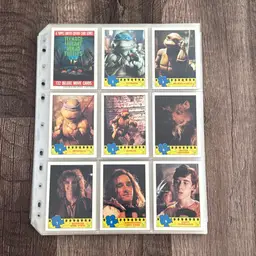 Vintage 1990 Teenage Mutant Ninja Turtles The Movie 132 Trading Cards And 11 Stickers