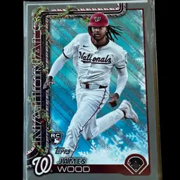 James Wood 2025 Topps Holiday Silver Glitter