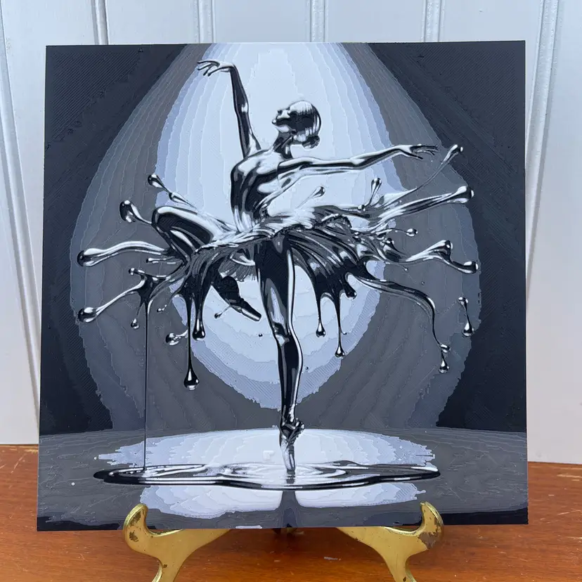 Prima Ballerina Wall Art, Art, Ballerina Art, Water Splash, Hueforge