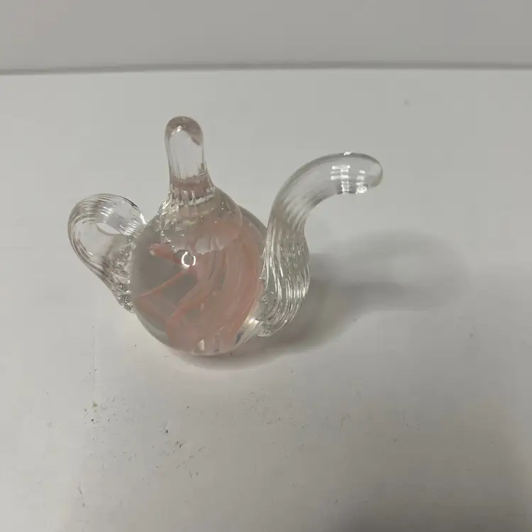 Gibson Paperweight Vintage Petite Pink Swirl