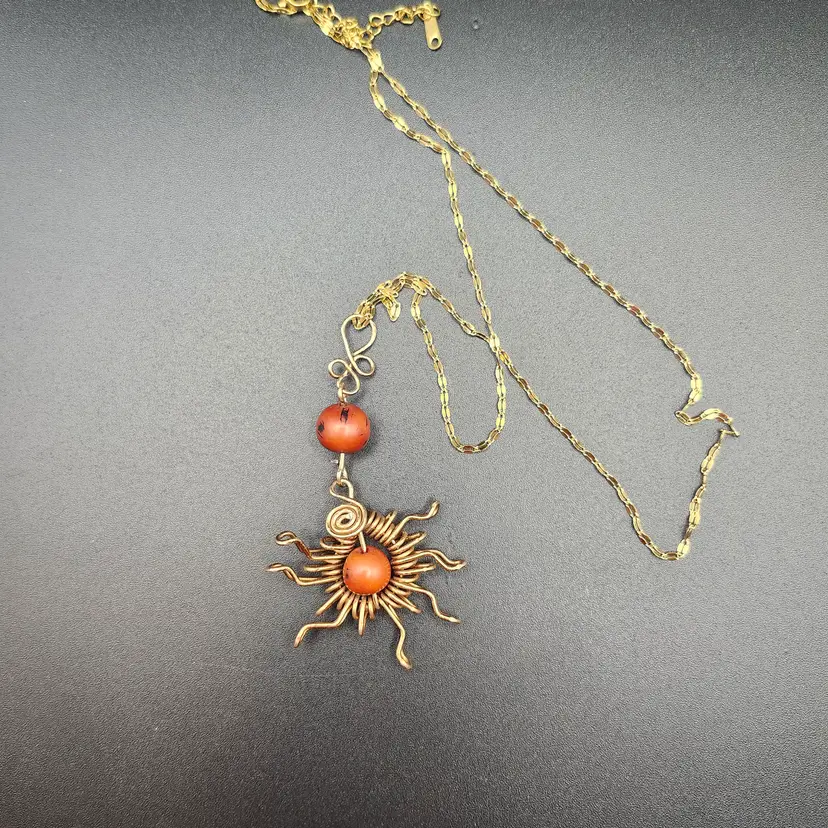 Sunburst Charm Necklace