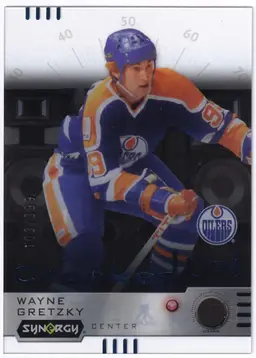 2023-24 Synergy Cranked Up Blue #CRWG Wayne Gretzky Edmonton Oilers Hockey Card