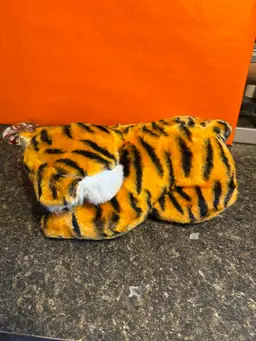 Vintage Stuffed Carnival Tiger- As Is Floppy Head. Dated 1969!