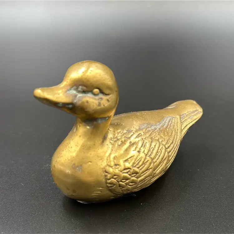 Small Brass Duck Figurine