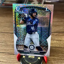Gabriel Gonzalez 2023 1st Bowman Chrome Mega Seattle Mariners