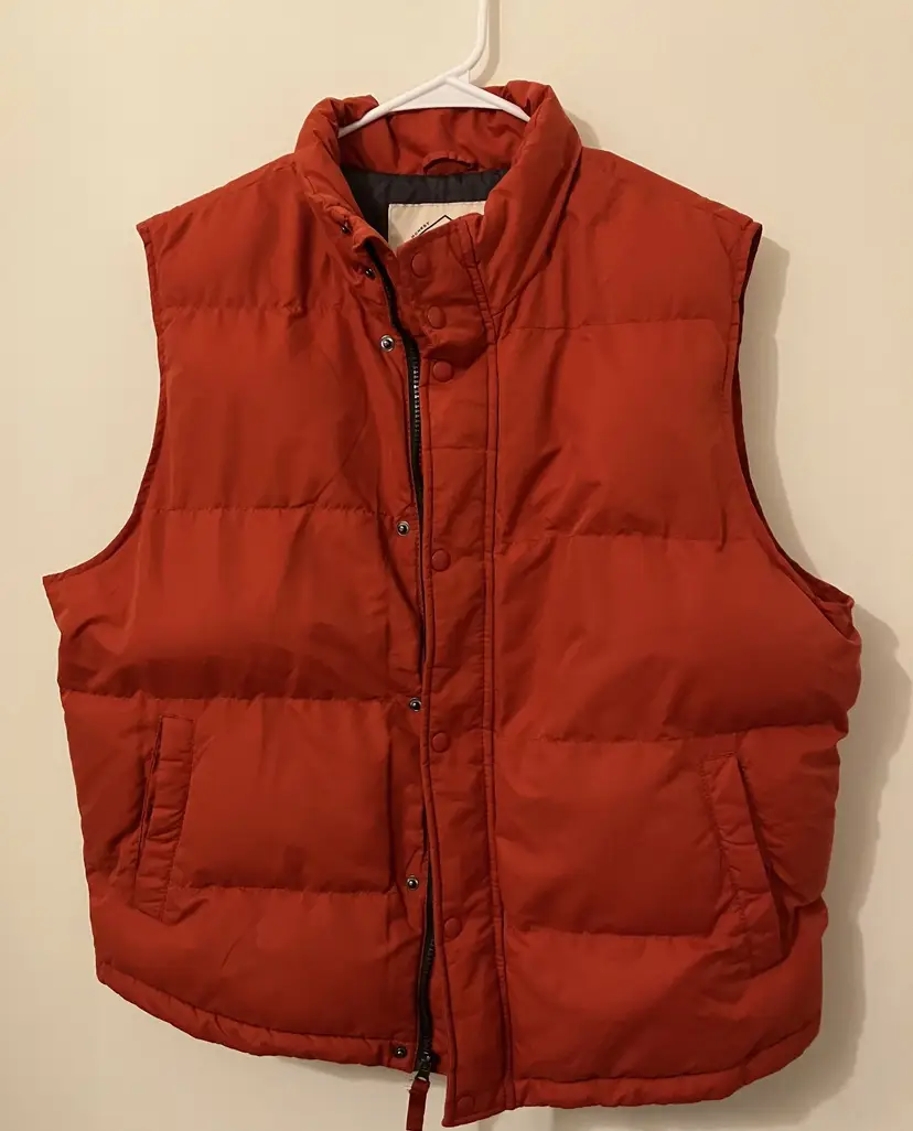 St. John's Bay Deep Orange Vest Large
