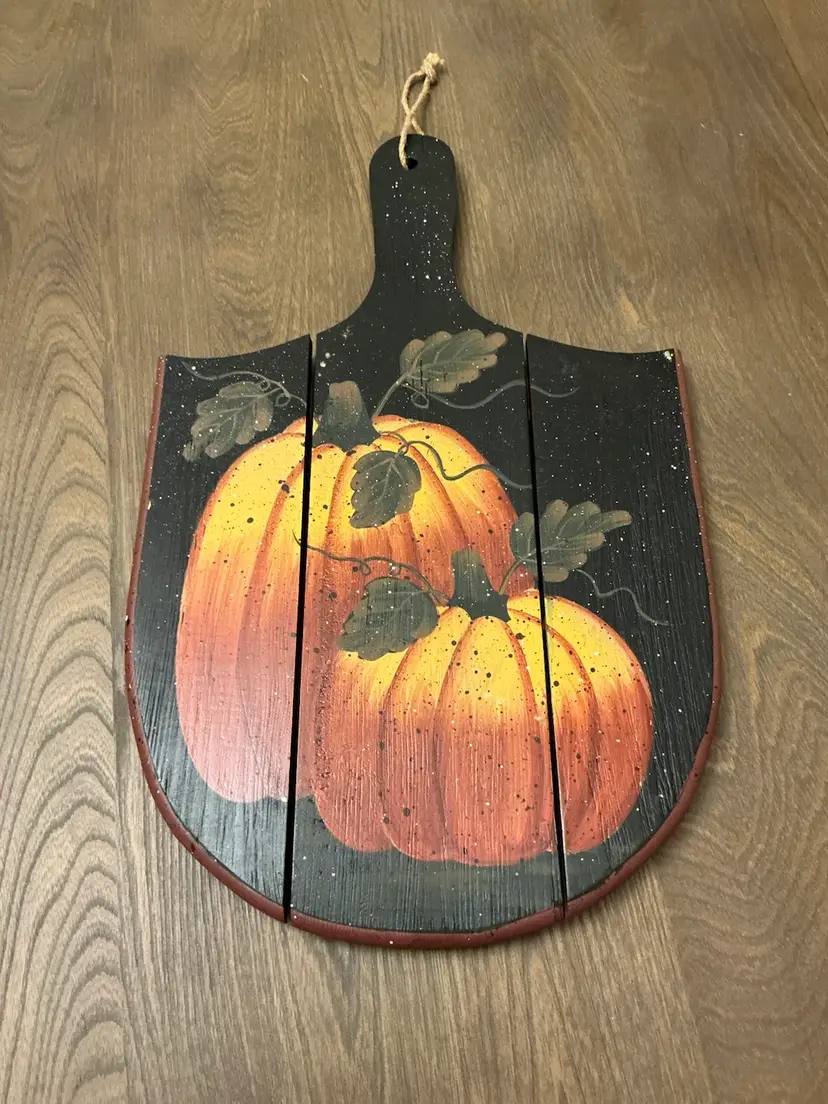 Wooden Pumpkin Wall/Door Decor
