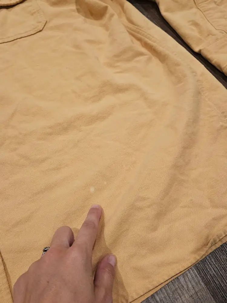 L.L. Bean Vintage Shirt Men XXL Yellow Chamois Cloth Button Up Long Sleeve