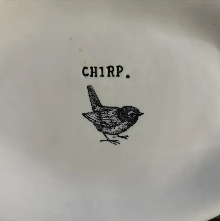 Rae Dunn Magenta Early M Studios Chirp Appetizer Plate