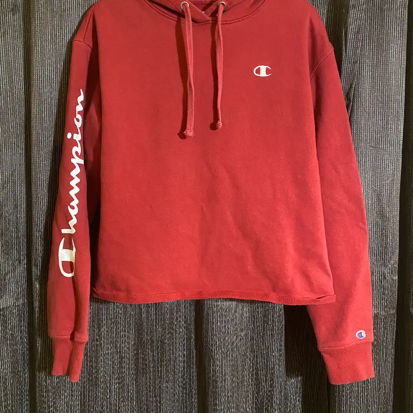 Champion Women's Size Medium Red Hooded Sweatshirt
