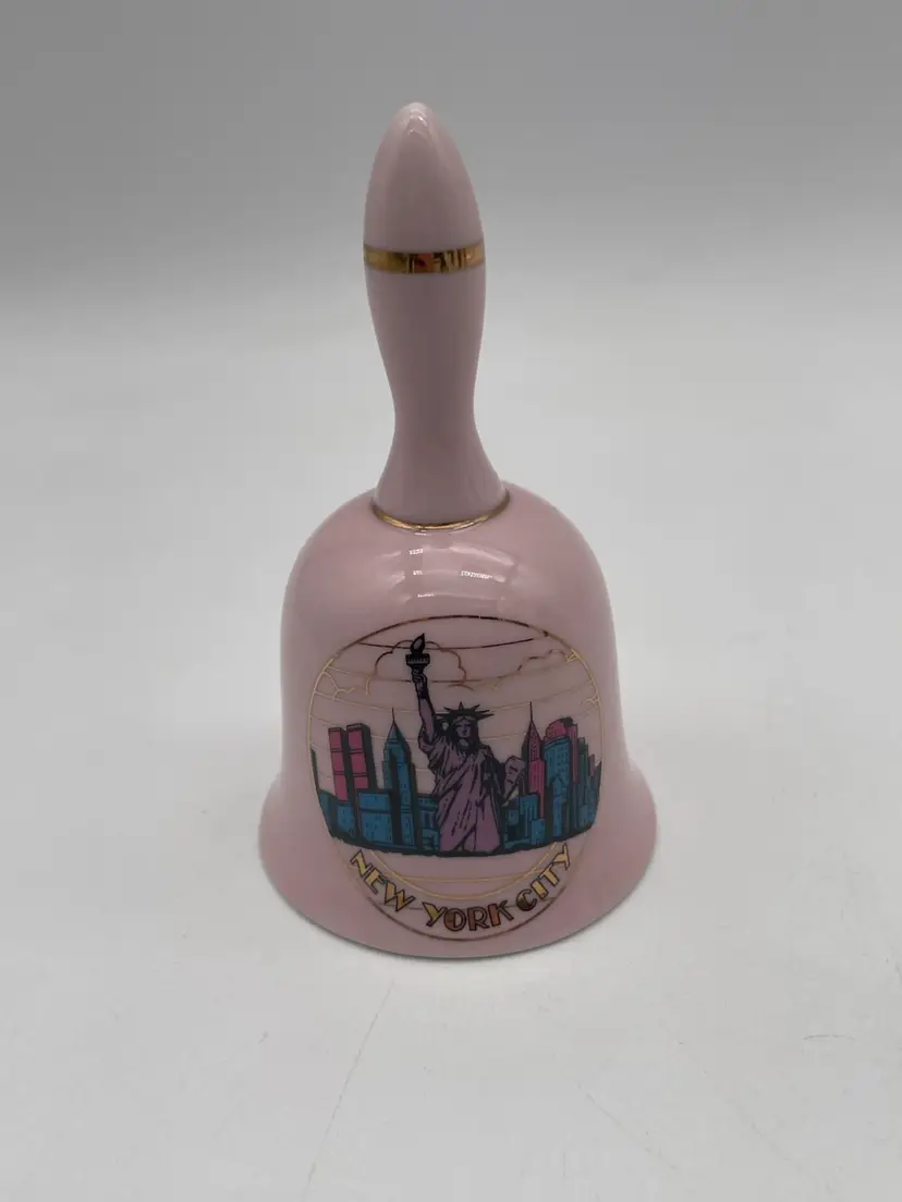 Vintage Pink New York City Souvenir Bell