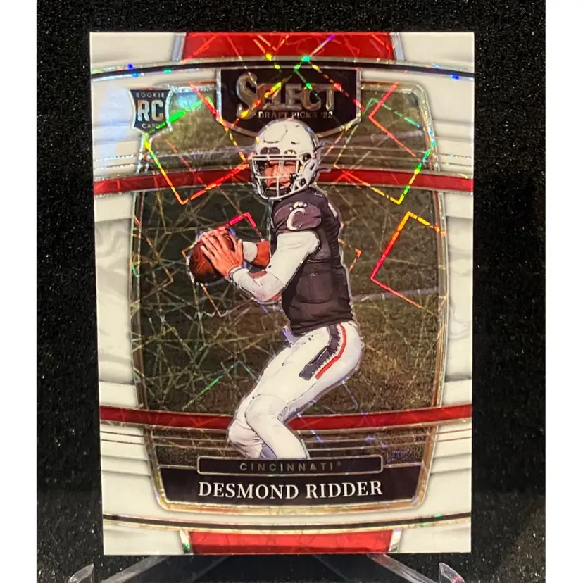 DESMOND RIDDER 2022 Panini Select White Lazer Atlanta Falcons