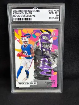 2024 Rookies And Stars Keon Coleman APG Gem MT 10