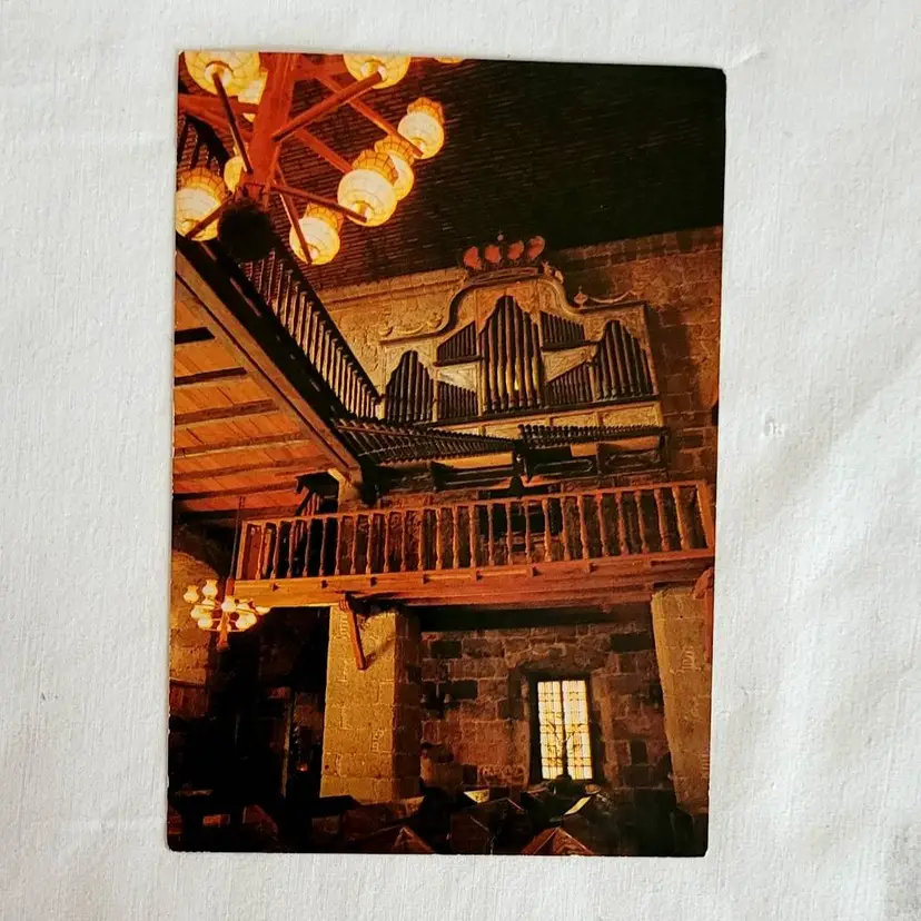 Vintage Postcard of Bamboo Organ Las Pinas, Philippines