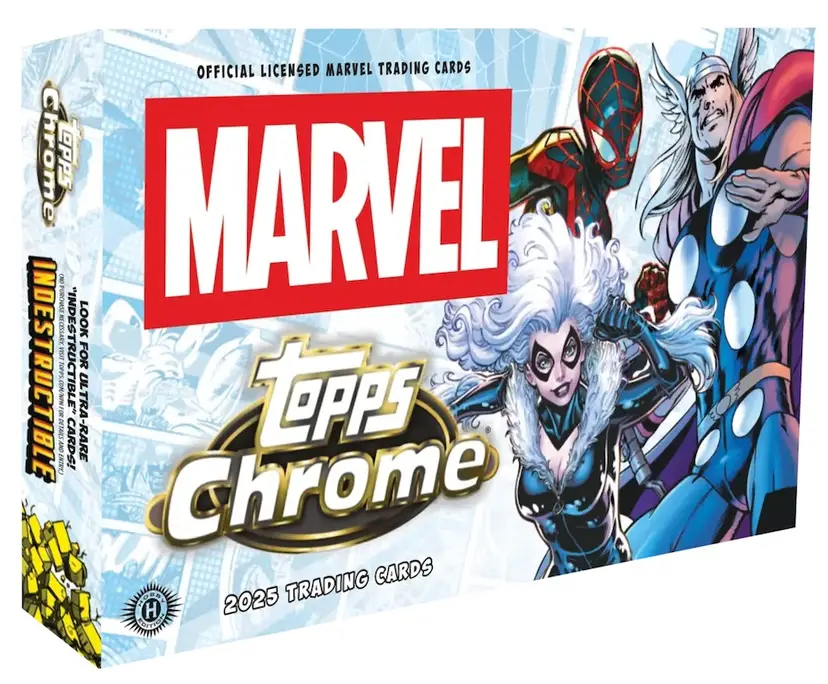 2023 Topps Chrome Marvel Trading Cards Box