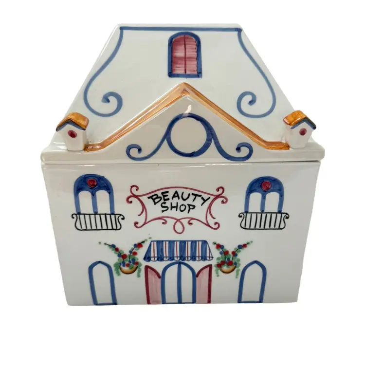 Vintage Beauty shop Italian canister Meiselman imports