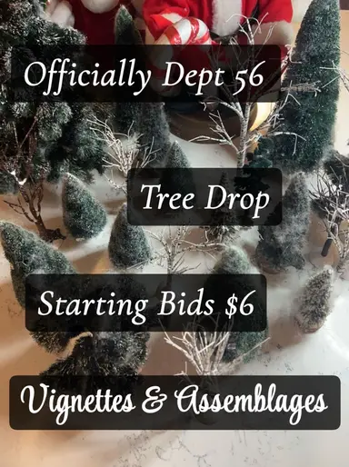 $6 Starts Dept 56 Tree Drops 🎄🎄🎄🎄🎄🎄🎄🎄🎄
