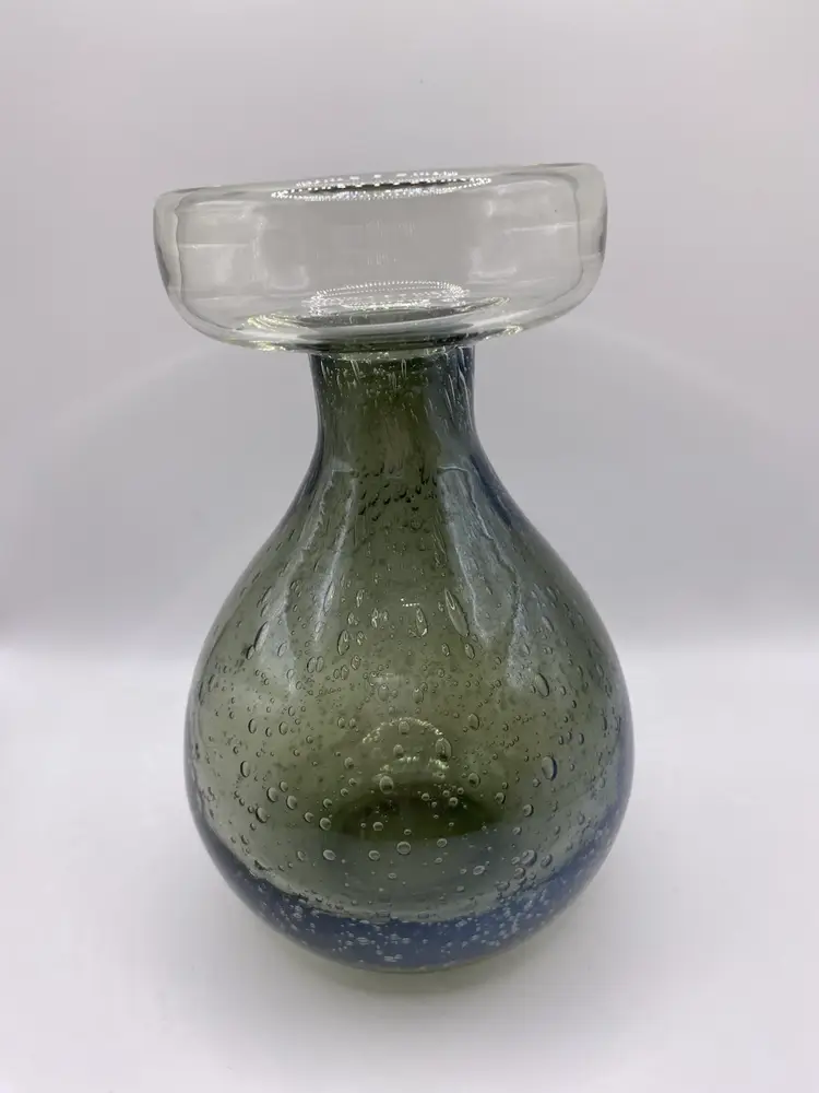 Danish Style Hand Blown Bubble Vase