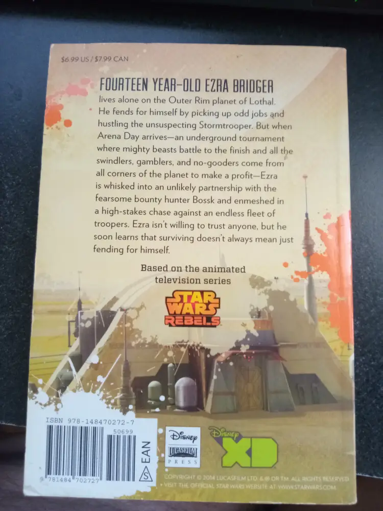 Star wars rebel Ezra Gamble