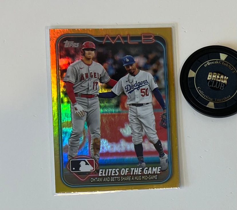Shohei Ohtani Mookie Betts Gold Foil Los Angeles Dodgers