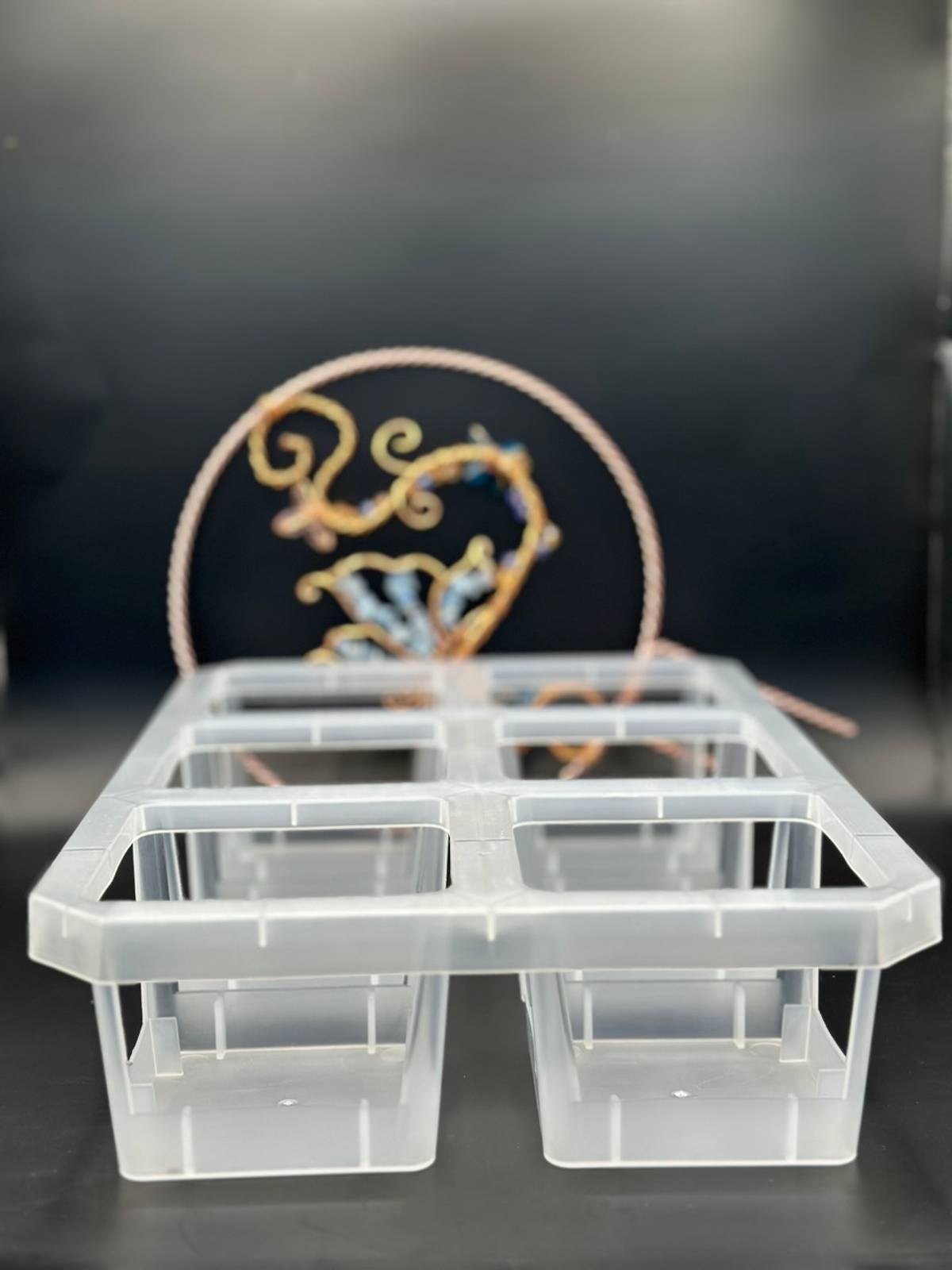 Cellophane Rack Overgrown Oasis · 6 Cell Rack For 4” Pots