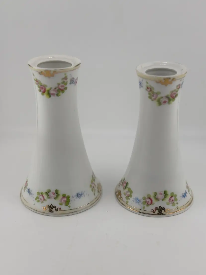Pair Antique Nippon Hatpin Holders
