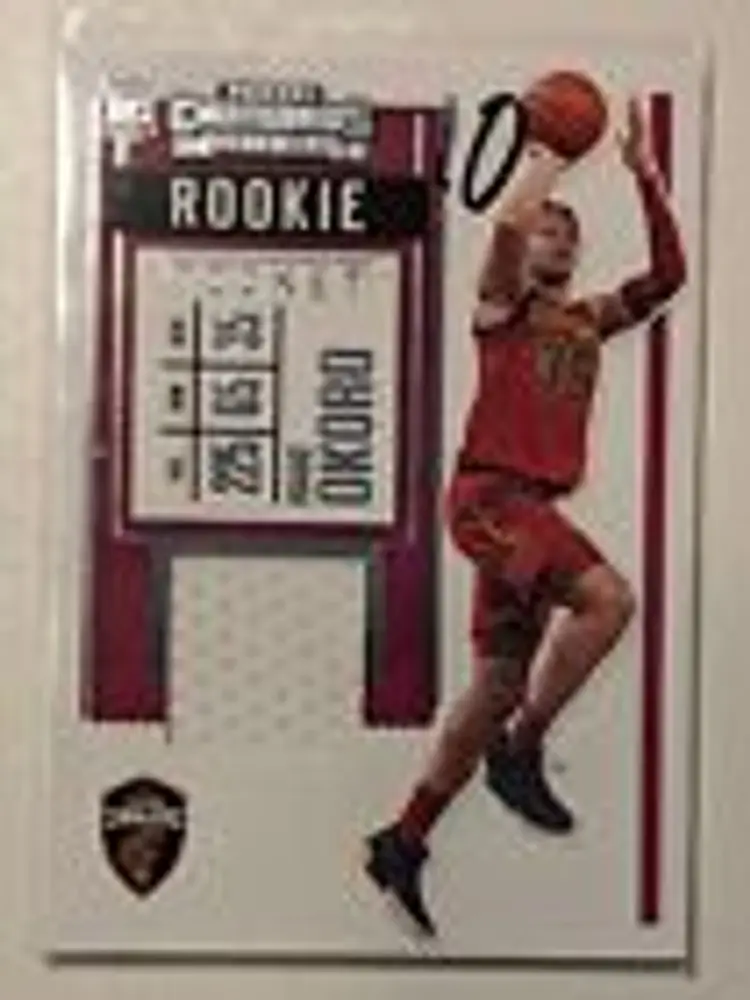 2020-21 Panini Contenders Rookie Ticket Swatches #RS-IOK Isaac Okoro Cavaliers