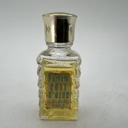 Vintage Cote D'Azur Parfum Micro Mini Splash 25 fl oz. France Clavel