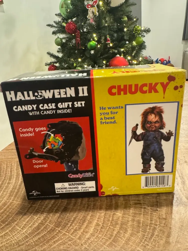 NEW Chucky & Halloween II Michael Myers Candy Case Gift Set with Candy Inside