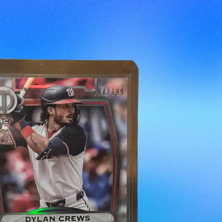 Dylan Crews 2025 Tribute RC /199 Auto Washington Nationals