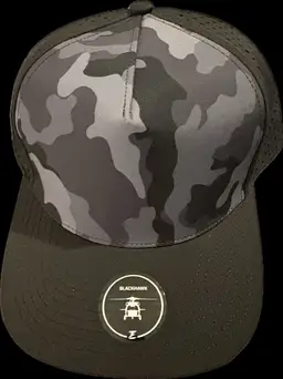 Black Hawk Camo Hat Brand New