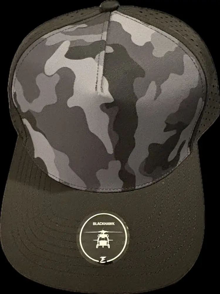 Black Hawk Camo Hat Brand New