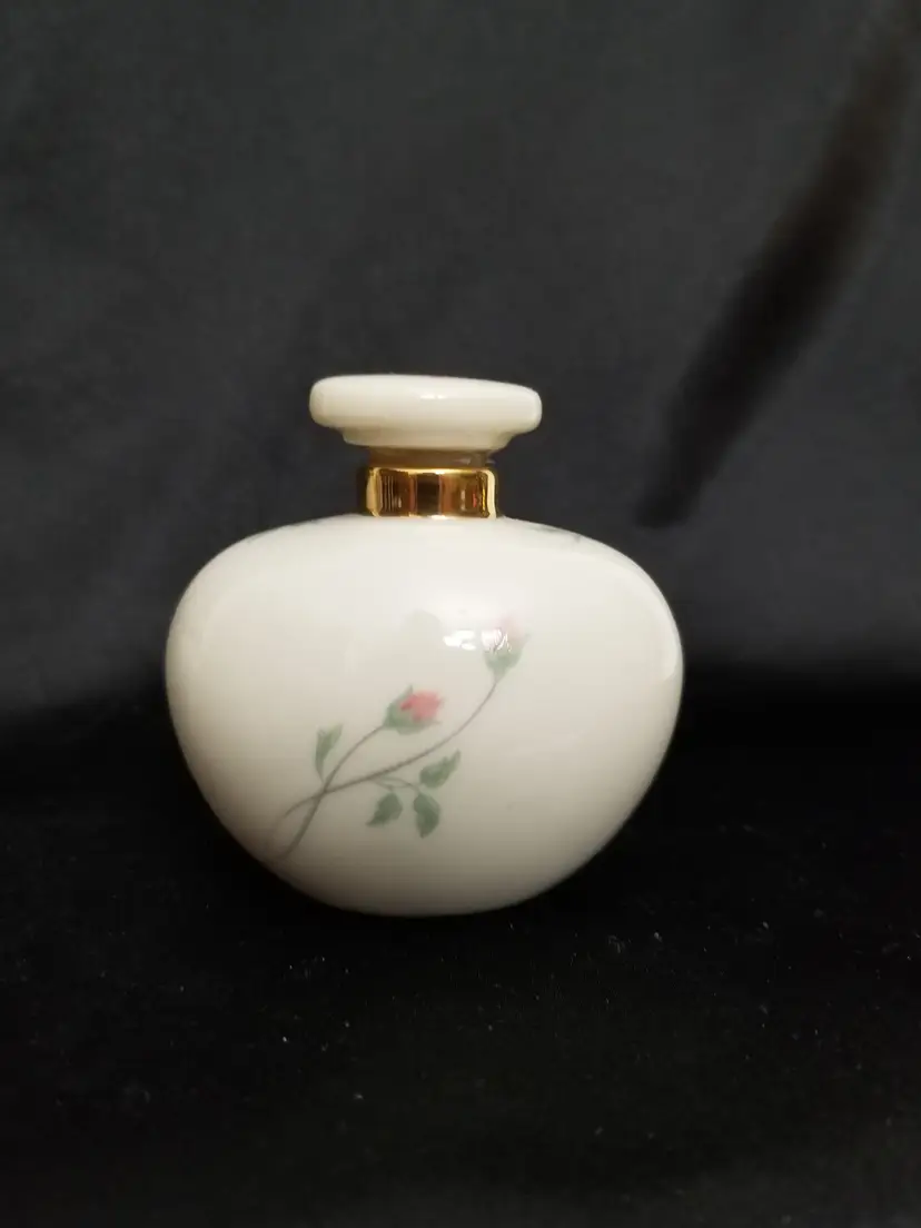 Vintage Lenox Porcelain Rose Manor Perfume Bottle