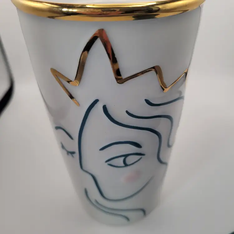 Starbucks 2017 Crowned Siren Anniversary Collection Ceramic Traveler