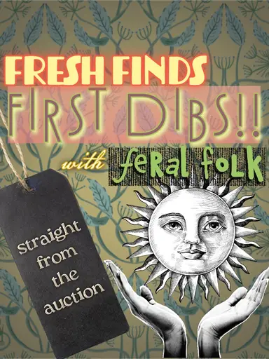 🚨 FIRST DIBS! Amberina Carnival Swung, Fine Porcelain Figurines, Marbles, Bakelite Pool Ball, Statement Earrings