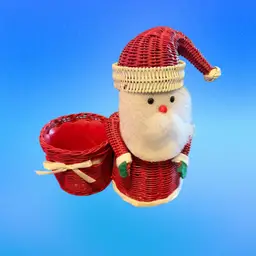 1991 Santa And Basket With Liner
