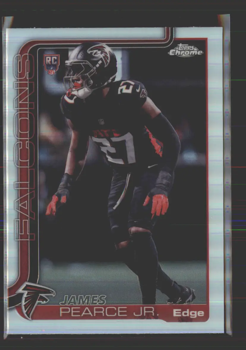 James Pearce Jr. 2025 Topps Chrome Refractor #351 - (142) - Atlanta Falcons