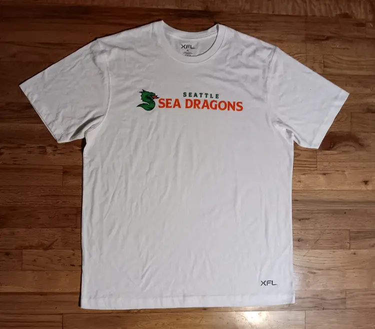 Seattle Sea Dragons XFL 2 t-shirt lot NWT Seahawks Mariners Kraken Sonics