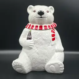 1994 COCA COLA Polar Bear Cookie Jar