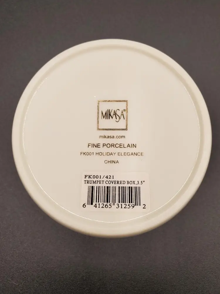 Mikasa Holiday Elegance Covered Trinket Box
