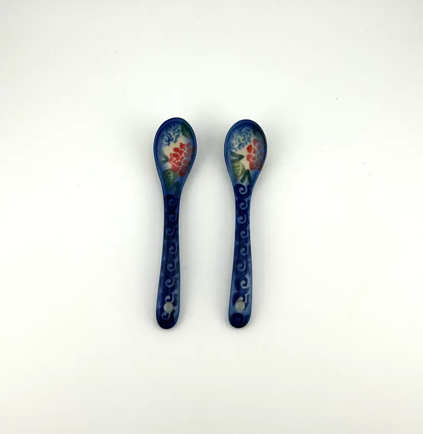 Set of 2 Polish Pottery Spoons 4.5βx 1β
