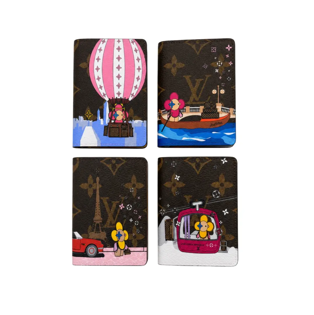 Louis Vuitton Limited Edition Monogram Canvas Christmas 2019 Vivienne Four Mini Jules Notebooks Set
