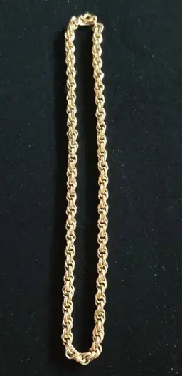 1990s MONET Gold-Plated Double Links Chain 16" • EUC