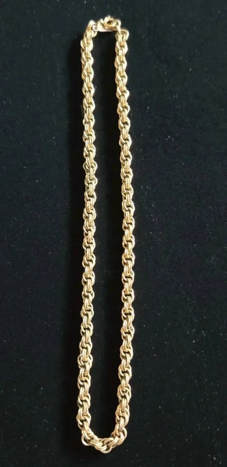 1990s MONET Gold-Plated Double Links Chain 16" • EUC