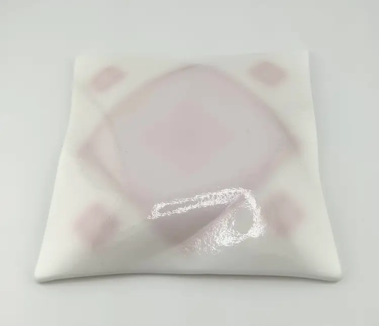 Fused Glass Plate/Trinket Dish 4.5”