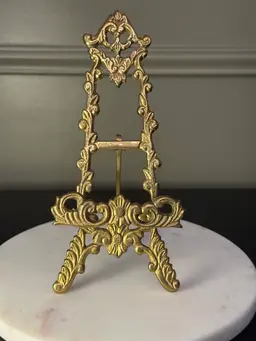 Ornate Victorian Style Brass Easel