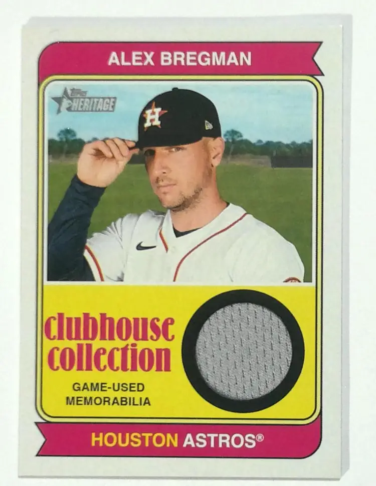 2023 Topps CCR-AB Heritage Alex Bregman Houston Astros Game Used Bat Relic Baseball