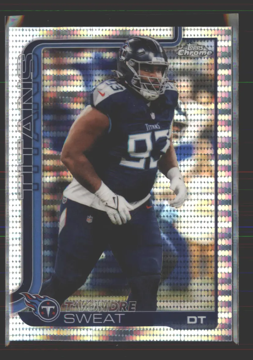 T'Vondre Sweat 2025 Topps Chrome Pulsar #292 - (142) - Tennessee Titans