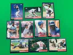 Score 1994 MLB Montreal Expos Lot of 10 Different Trading Cards